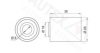 AUTEX 651397 Deflection/Guide Pulley, timing belt